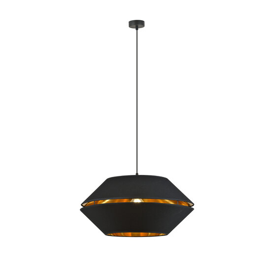 Emibig Emibig Eingängige schwarze Hängelampe mit goldener Hängelampe E27 - Ideal für stilvolle Atmosphäre