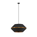 Emibig Emibig Catchy black hanging lamp with gold hanging lamp E27 - Ideal for stylish ambiance