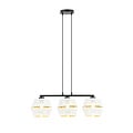 Emibig Emibig Black pendant 3x E27 white with gold caps metal - Ideal for stylish lighting