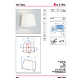 Astrolight Applique murale chrome E14 avec abat-jour blanc - Éclairage parfait pour chaque pièce