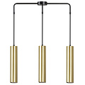 Emibig Emibig Porvoo long 3L black and gold hanging lamp long tubes 3x GU10 - Ideal for stylish lighting in any space