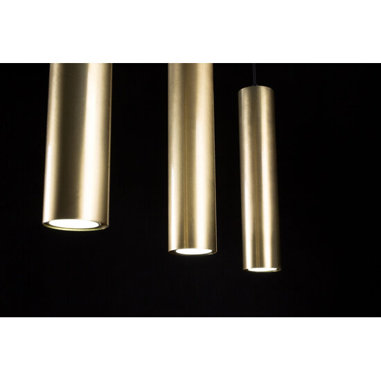 Emibig Emibig Porvoo kompakte 3L schwarz-goldene Hängelampe mit langen Röhren 3x GU10 - Ideale Beleuchtung für moderne Innenräume