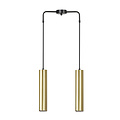 Emibig Emibig Porvoo 2L black and gold hanging lamp long tubes 2x GU10 - Stylish lighting for any space