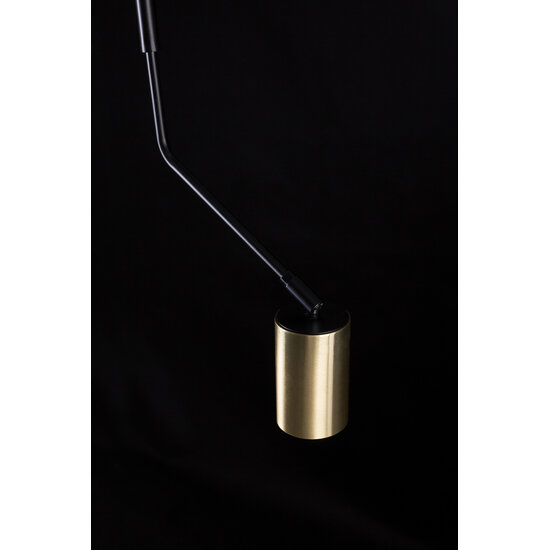 Emibig Emibig Mikkeli 1x GU10 richtbare hanglamp zwart met goud - Perfect voor sfeervolle verlichting in uw woonkamer
