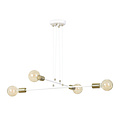 Emibig Emibig Kotka blanca con latón 4L E27 G95 lámpara colgante - Iluminación ideal para interiores modernos