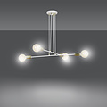 Emibig Emibig Kotka witte met messing 4L E27 G95 hanglamp - Perfecte verlichting voor elke ruimte