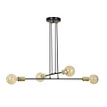 Emibig Emibig Kotka 4L E27 G95 hanglamp zwart met messing - Perfect voor moderne interieurs