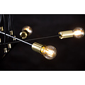 Emibig Emibig Kotka 4L E27 G95 lampe suspendue noire avec laiton - Idéale pour les intérieurs modernes