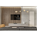Emibig Emibig Kotka 4L E27 G95 Hängeleuchte schwarz mit Messing - Ideal für moderne Innenräume