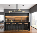 Emibig Emibig Kotka 4L E27 G95 Hängeleuchte schwarz mit Messing - Ideal für moderne Innenräume