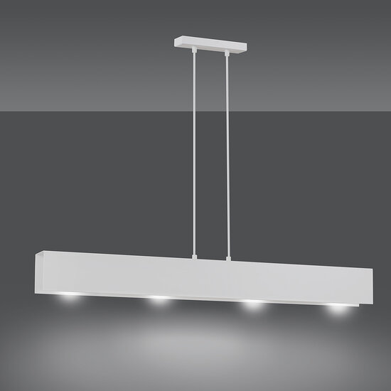 Emibig Emibig Vaasa 4L witte hanglamp balk 4x E27 - Creëer sfeer in uw woning