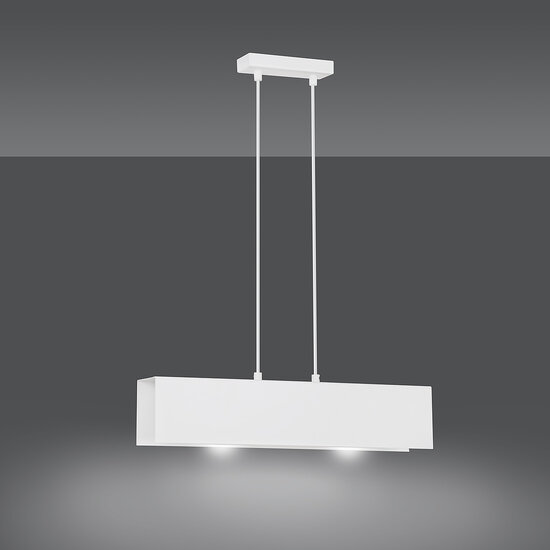 Emibig Emibig Vaasa 2L witte hanglamp balk 2x E27 - Perfecte verlichting voor elke ruimte