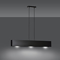 Emibig Emibig Vaasa 3L lámpara colgante negra 3x E27 - Ideal para crear un ambiente acogedor