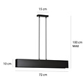 Emibig Emibig Vaasa 3L lámpara colgante negra 3x E27 - Ideal para crear un ambiente acogedor