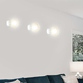 Emibig Emibig Stevns weiße Wandleuchte mit Kugel aus bernsteinfarbenem Glas 1x E14 - Ideal für eine warme Atmosphäre in Ihrem Zuhause
