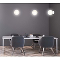 Emibig Emibig Stevns weiße Wandleuchte mit Kugel aus bernsteinfarbenem Glas 1x E14 - Ideal für eine warme Atmosphäre in Ihrem Zuhause