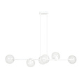 Emibig Emibig Lámpara colgante blanca Herlev 6 lámparas E14 con 6 bolas de vidrio - Ideal para una iluminación elegante en su hogar