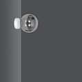 Emibig Emibig Aplique de pared blanco Stevns en vidrio ahumado 1x E14 - Iluminación ideal para cualquier espacio