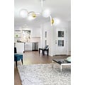 Emibig Emibig Espoo large white with gold ceiling lamp with curved arms and 4x E14 in a white bulb - Ideal lighting for modern interiors