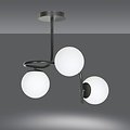 Emibig Emibig Helsingfors ceiling lighting black with 3 white bulbs for E14 - Ideal lighting for modern interiors