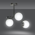 Emibig Emibig Helsingfors ceiling lighting black with 3 white bulbs for E14 - Ideal lighting for modern interiors