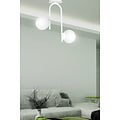 Emibig Emibig Helsinki curved white ceiling lamp with 2 glass white bulbs E14 - Perfect lighting for any space