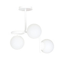 Emibig Emibig Éclairage plafond Helsinki blanc avec 3 ampoules blanches pour E14 - Éclairage parfait pour chaque espace