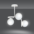 Emibig Emibig Éclairage plafond Helsinki blanc avec 3 ampoules blanches pour E14 - Éclairage parfait pour chaque espace