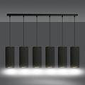 Emibig Emibig Albertslund 6 tubes XXL hanging lamp black 6x E27 - Create a cozy atmosphere in your home