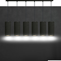 Emibig Emibig Albertslund 6 kokers XXL hanglamp zwart 6x E27 - Creëer een gezellige sfeer in uw huis