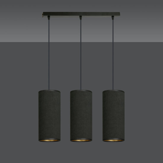 Emibig Emibig Albertslund 3 cilinders medium hanglamp zwart 3x E27 - Creëer een sfeervolle ambiance in uw huis