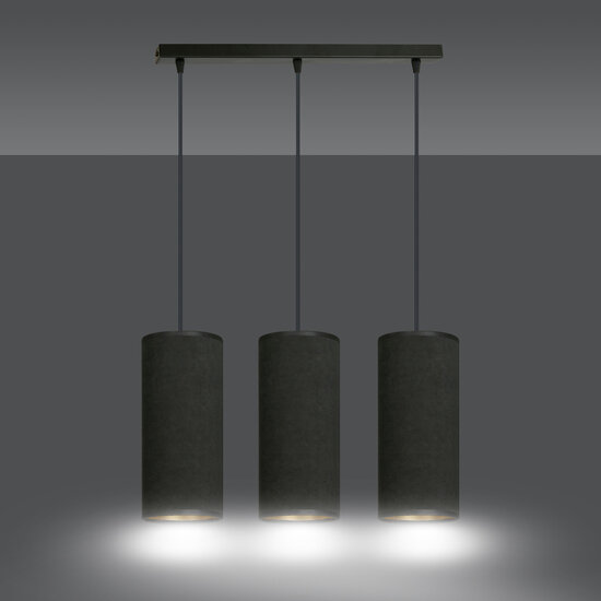 Emibig Emibig Albertslund 3 cilinders medium hanglamp zwart 3x E27 - Creëer een sfeervolle ambiance in uw huis