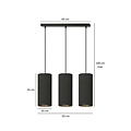 Emibig Emibig Albertslund 3 cylinders medium hanging lamp black 3x E27 - Create a cozy ambiance in your home