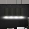 Emibig Emibig Albertslund lámpara colgante grande de 4 cilindros completamente negra 4x E27 - Crea un ambiente acogedor en tu hogar