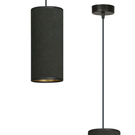 Emibig Emibig Albertslund lampe suspendue cylindrique noire E27 - Idéale pour les intérieurs modernes