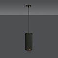 Emibig Emibig Albertslund strakke zwarte enkele cilinder hanglamp E27 - Perfect voor moderne interieurs