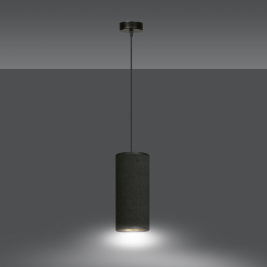 Emibig Emibig Albertslund lampe suspendue cylindrique noire E27 - Idéale pour les intérieurs modernes