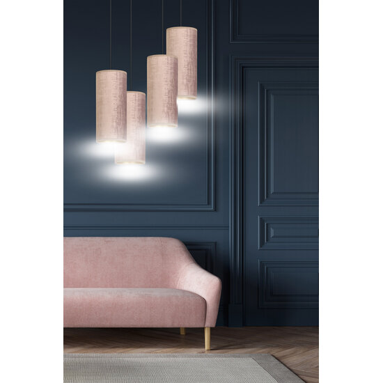 Emibig Emibig Rebild grande lampe suspendue ronde avec 4 tubes roses 4x E27 - Illuminez votre espace avec style et élégance