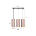 Emibig Emibig Rebild 3 cilindros lámpara colgante mediana rosé 3x E27 - Ideal para una iluminación elegante en cualquier habitación