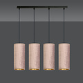 Emibig Emibig Rebild 4 cilinders grote hanglamp roze 4x E27 - Perfect voor sfeervolle ruimtes