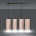 Emibig Emibig Rebild 4 cilindros gran lámpara colgante rosa 4x E27 - Ideal para crear un ambiente acogedor