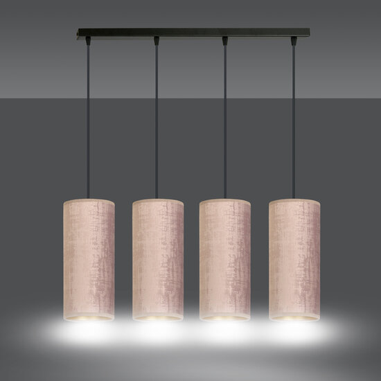 Emibig Emibig Rebild 4 cylindres grande lampe suspendue rose 4x E27 - Idéale pour une ambiance chaleureuse