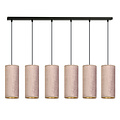 Emibig Emibig Rebild 6 tubos lámpara colgante XXL rosa 6x E27 - Ideal para crear una atmósfera acogedora