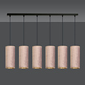 Emibig Emibig Rebild 6 tubos lámpara colgante XXL rosa 6x E27 - Ideal para crear una atmósfera acogedora