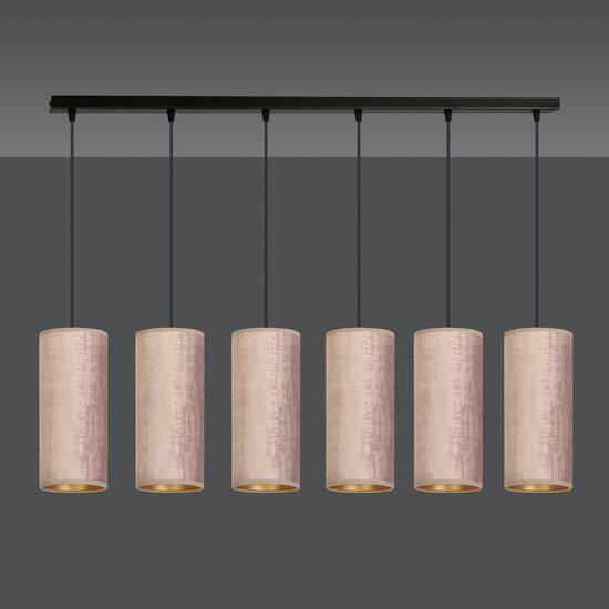 Emibig Emibig Rebild 6 tubes XXL lampe suspendue rose 6x E27 - Idéale pour créer une atmosphère chaleureuse