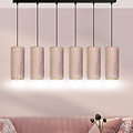 Emibig Emibig Rebild 6 kokers XXL hanglamp roze 6x E27 - Perfect voor een sfeervolle inrichting