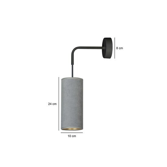 Emibig Emibig Nordfyn graue Wandleuchte 1x E27 Design fertig - Ideal für stilvolle und moderne Beleuchtung
