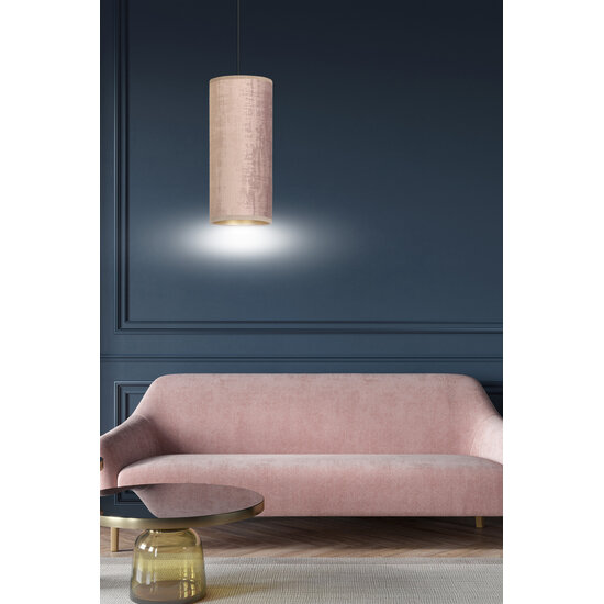 Emibig Emibig Rebild soft pink single cylinder hanging lamp E27 - Ideal for creating a cozy atmosphere