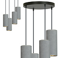 Emibig Emibig Nordfyn large round pendant lamp with 4 gray tubes 4x E27 - Ideal for creating a warm atmosphere in any space