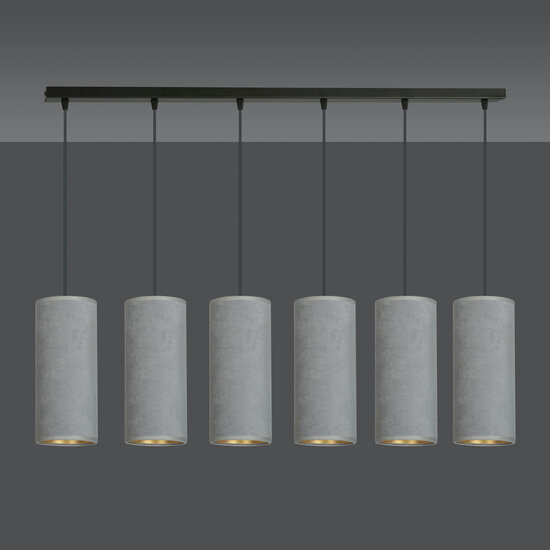 Emibig Emibig Nordfyn 6 tubos lámpara colgante XXL gris 6x E27 - Ilumina tu espacio con estilo